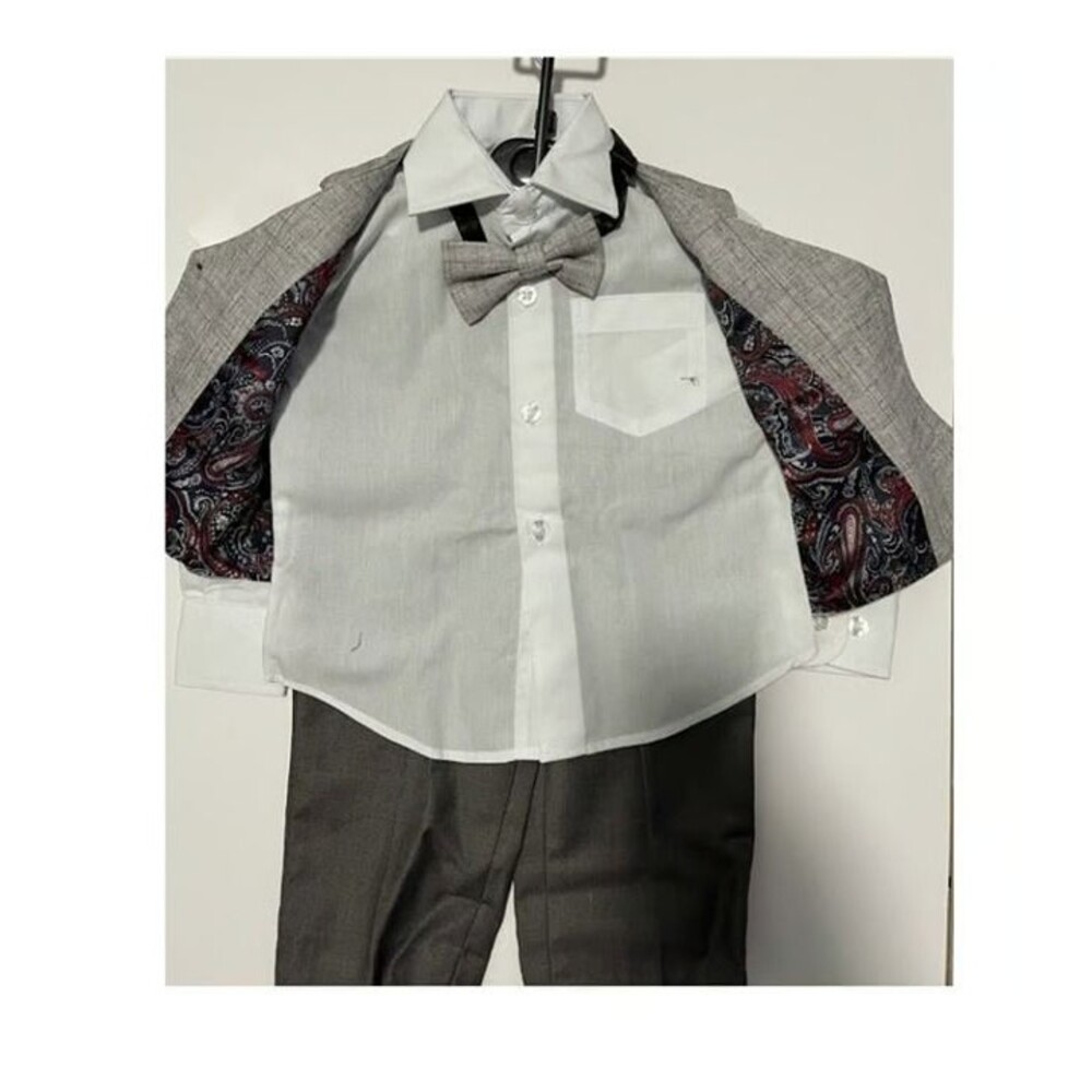 Isaac Mizrahi Baby Boys' 4-Piece Plaid Vest Set XL